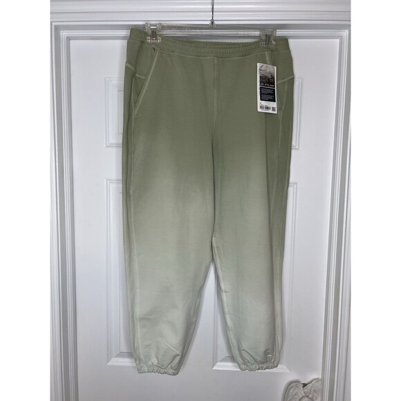 Lululemon LA Super High Rise Jogger Sweatpant Womens 10 Green Ombre Athleisure - Picture 3 of 8